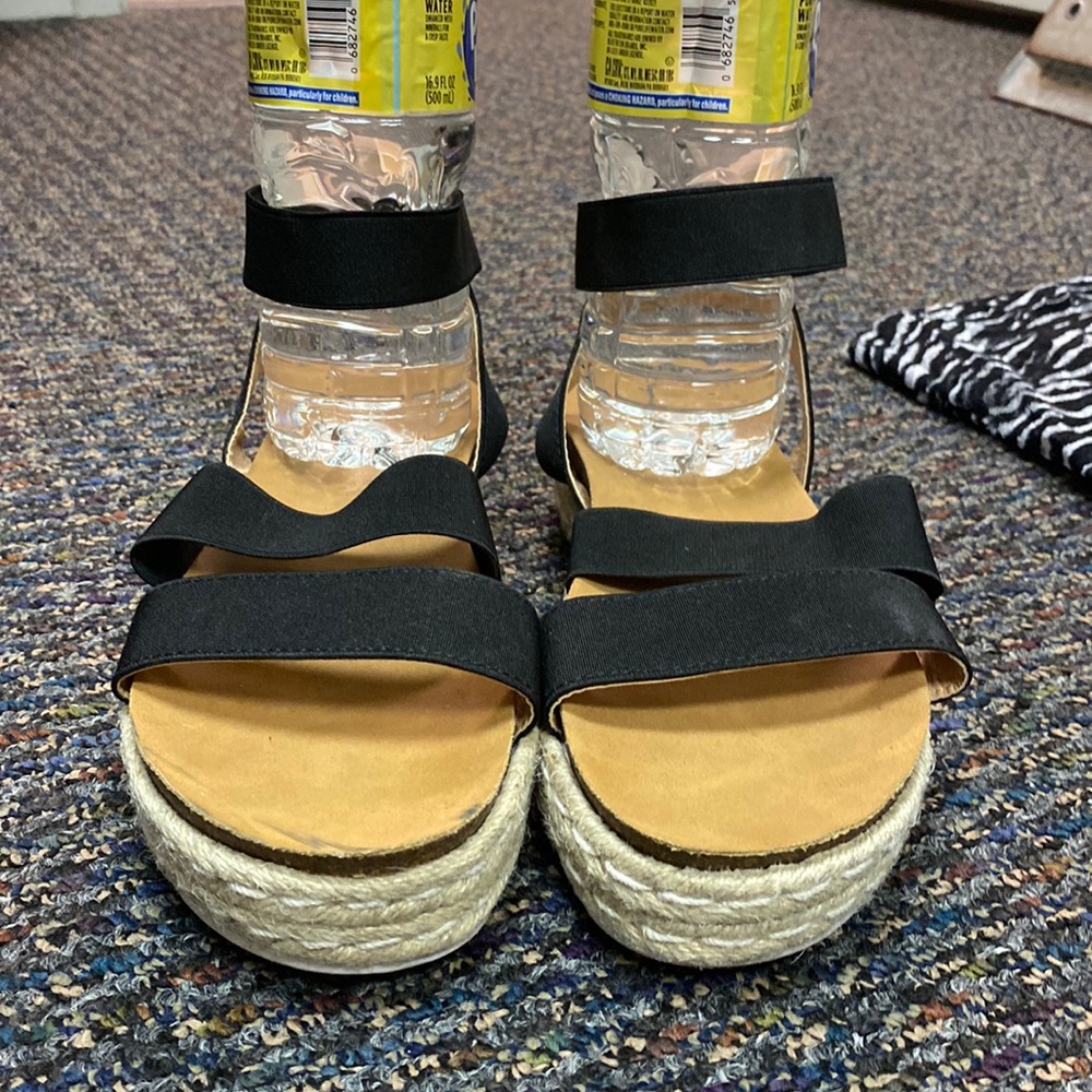 black platform shoes